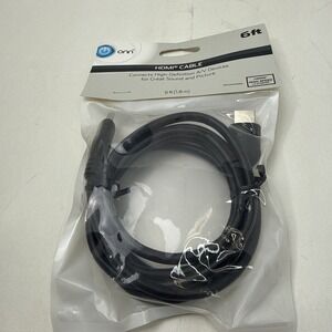 New Sealed ONN 6ft HDMI Cable Black Connects High-Definition A/V Devices